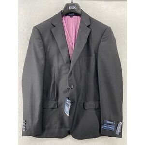 Zanetti Blazer Mens 44R Gray Wool Slim Fit Lined Pockets Lanificio Di‎ Biella
